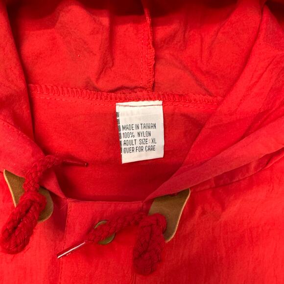 Vintage 90s Marlboro Country Store Red Mens XL‎ Anorak Nylon Windbreaker Jacket - Picture 3 of 6